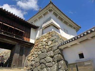 姫路城との一門、への渡櫓、との一門東方土塀付近