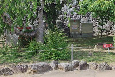 姫路城上山里曲輪、消火栓、送水口