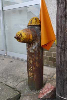 古い地上式消火栓、岡山市妹尾