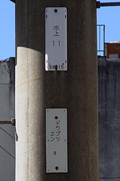 電柱番号札 水上（関電）ドウブツエン（NTT）